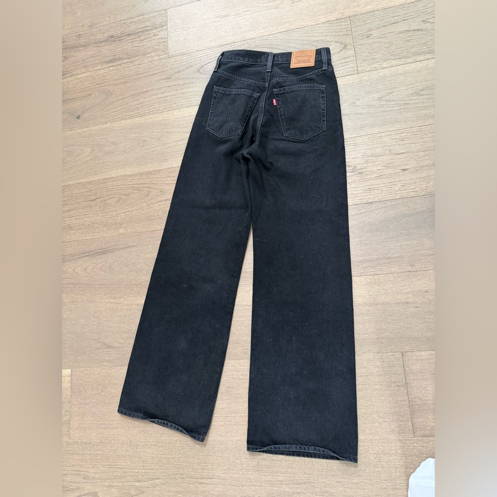 Levi’s ribcage wide leg high rise, black - Picture 2 of 5